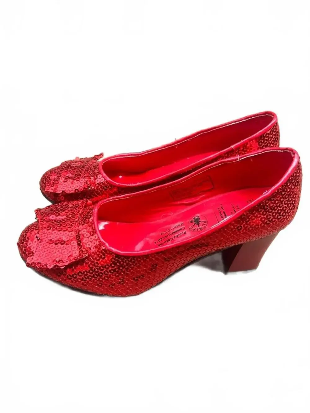 Rubie’s Costumes Dorothy Red Sequin Ruby Slippers Mid Heel Pumps | Size Medium
